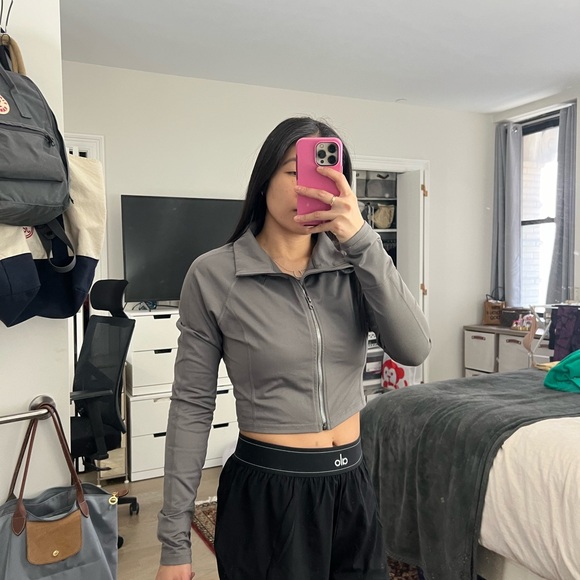 Mono B Grey Cropped Jacket - Picture 3 of 3